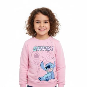 SUDADERA STITCH ROSA