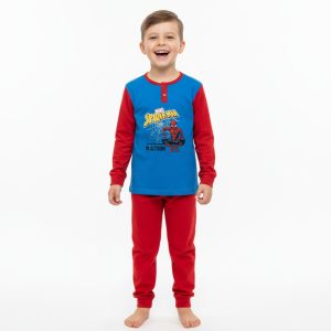 PIJAMA LARGO SPIDERMAN AZUL