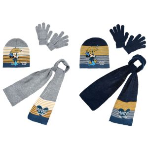 GORRO GUANTES BUFANDA MINNIE MOUSE DISNEY