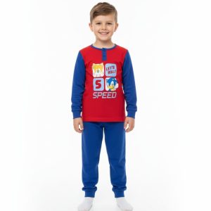 PIJAMA MANGA LARGA SONIC SPEED