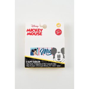 CAJA 3 SLIPS MICKEY RAYITAS